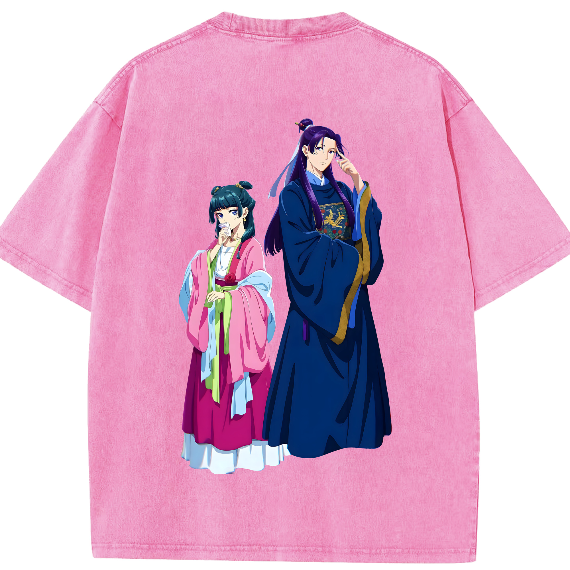 （画像用） 薬屋のひとりごと The Apothecary Diaries 綿100% ヴィンテージ風 半袖Tシャツ（背面プリント）